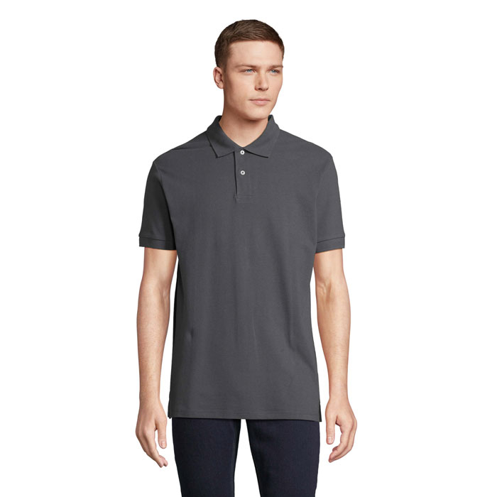 Polo Homme à personnaliser coton PACIFIC gris souris